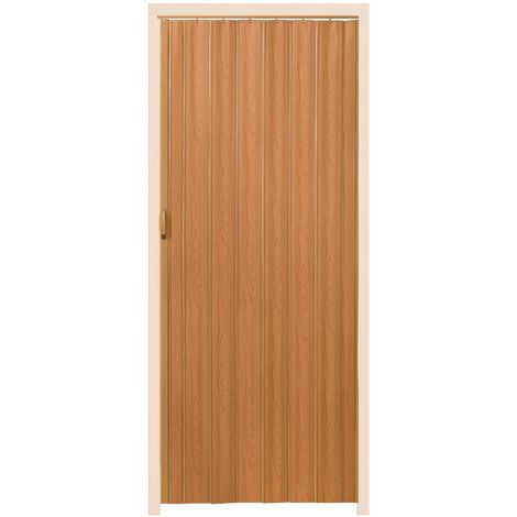 Internal Folding Door - double-walled profile with sliding handle, magnetic closure - room divider screen, folding screen, folding door - hase walnut