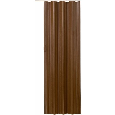 Internal Folding Door - double-walled profile with sliding handle, magnetic closure - room divider screen, folding screen, folding door - teak