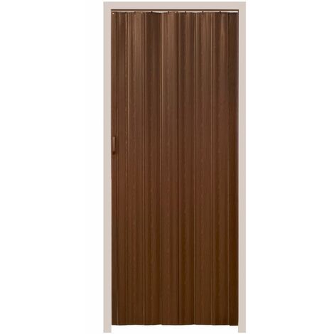 Internal Folding Door - double-walled profile with sliding handle, magnetic closure - room divider screen, folding screen, folding door - teak