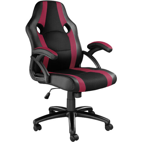 Office Chair Benny Gaming Chair Cheap Gaming Chairs Racing Chair Black Burgundy 403476