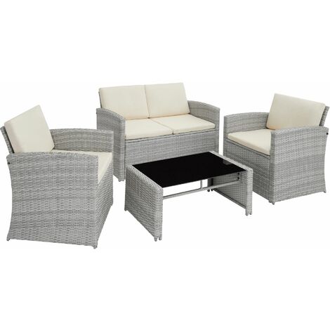 Rattan garden furniture lounge Lucca - garden sofa, rattan sofa, garden