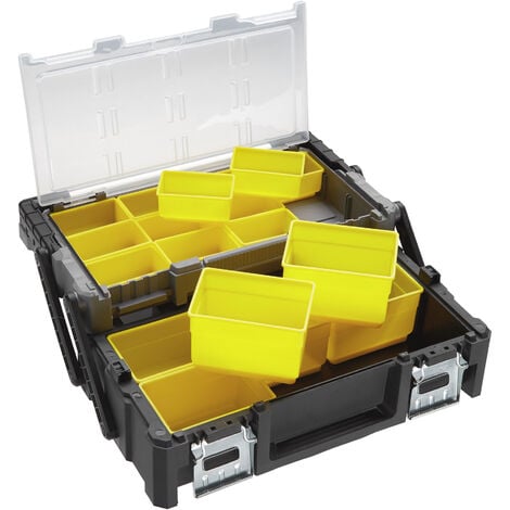 Tool Box Bob - 2 levels, 12 small and 6 large assortment boxes, snap ...