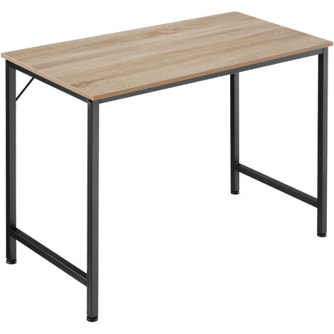 Desk Jenkins - computer, writing, study table - Desk, work table, office table - industrial wood light, oak Sonoma 100 cm