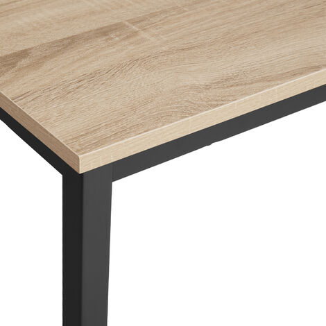 Desk Jenkins - computer, writing, study table - Desk, work table, office table - industrial wood light, oak Sonoma 100 cm