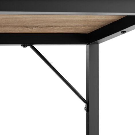 Desk Jenkins - computer, writing, study table - Desk, work table, office table - industrial wood light, oak Sonoma 100 cm