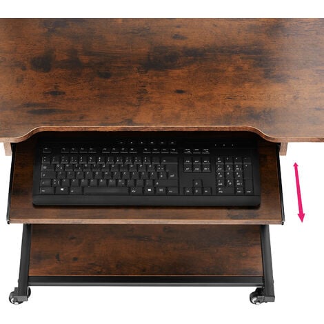 Wooden rolling store desk