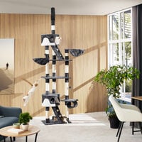 Cat tree scratching post Hansi - cat scratching post, cat tower, scratching post - beige/white