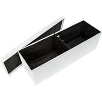 Large storage bench, synthetic leather, foldable - storage ottoman, shoe storage bench, hallway bench