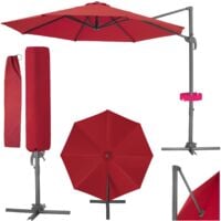 Parasol Daria - garden parasol, overhanging parasol, banana parasol - burgundy