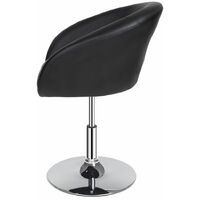 Bar stool lounge Bernhard - stool chair, adjustable stool, swivel stool - black