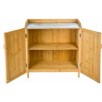 Garden storage bench - storage bench, outdoor storage bench, garden storage chest - brown