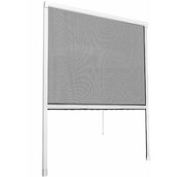 Fly screen blind - window fly screen, window net, insect mesh - 90 x 160 cm - white