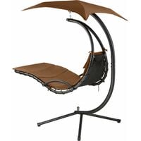 Hanging chair Kasia - garden swing seat, garden swing chair, swing chair - brown