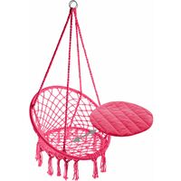 Hanging chair Jane - garden swing seat, hanging egg chair, garden swing chair - pink