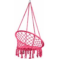 Hanging chair Jane - garden swing seat, hanging egg chair, garden swing chair - pink