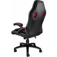 Tyson Office Chair - gaming chair, office chair, chair - black/burgundy