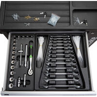 Tool box with wheels and tools 1399 PCs. - grey