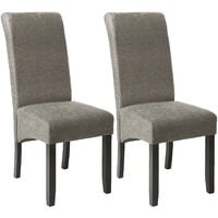 Dining chairs with ergonomic seat shape - dining room chairs, kitchen chairs, dining table chairs - gray marbled