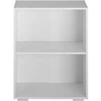 Bookshelf Lexi | Bookcase with 2 shelves - shelf, corner shelf, shelving unit - white