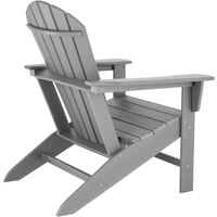 Garden chair with side table | Weatherproof garden furniture set - garden table and chair, bistro set, sun lounger - grey