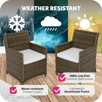 2x Rattan chair Saint Tropez - outdoor seating, garden seating, rattan chair