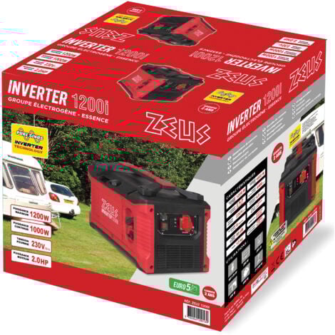 Groupe Electrogene Essence Inverter 1200 W Zeuz