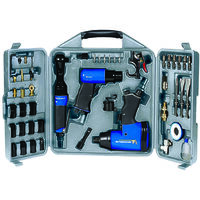Michelin – Kit pneumatique pour compresseur – Clé à choc 1/2 avec couple 345 Nm – Clé à cliquet 3/8 avec couple 40 Nm – Marteau burineur 4500 coups/min