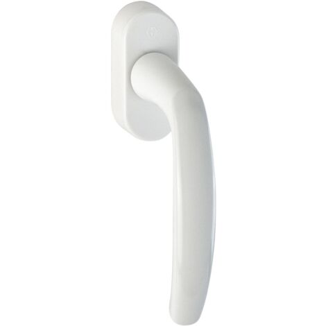 HOPPE Fenstergriff Atlanta 0530/US952 Aluminium F9016 / verkehrsweiß ( 8000347458 )