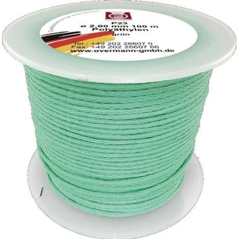 OVERMANN 002301000200200AA Maurerschnur  Länge 20 m Ø 1 mm 15 kg Polyethylen grü