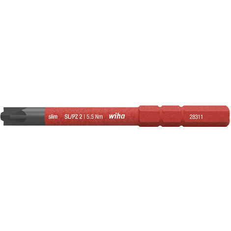 Wiha Bit slimBit electric PlusMinus/Pozidriv SL/PZ2 x 75 mm (34590) (1/2)