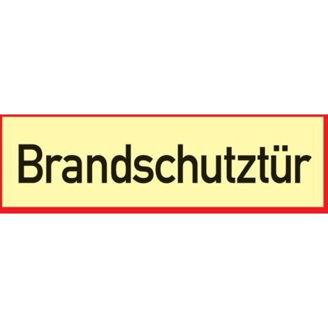 Brandschutzzeichen DIN 4066 L297xB105mm Brandschutztür Folie