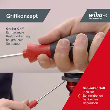 Wiha Schraubendreher Set SoftFinish® (27746) 6 tlg. I Schraubenzieher Satz für Alltag, Handwerk, Industrie I Schraubwerkzeug TORX® MagicSpring®