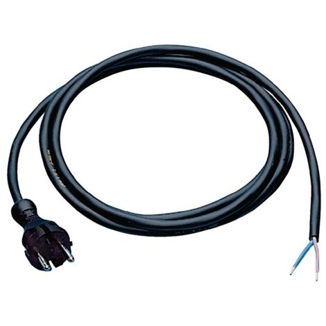 Anschlussleitung H07RN-F 2x1,5 mm² 5m m.Konturenstecker schwarz