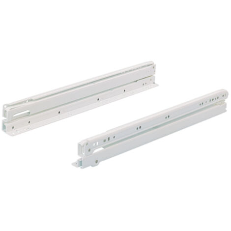 Rollenführung FR 6142 STA pulv.weiß L.600mm 50kg HETTICH