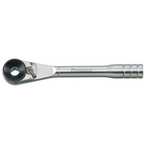 Mini-Hebelumschaltknarre 1/4Zoll CV-Stahl m.Adapter f.Steckschl-Einsätze
