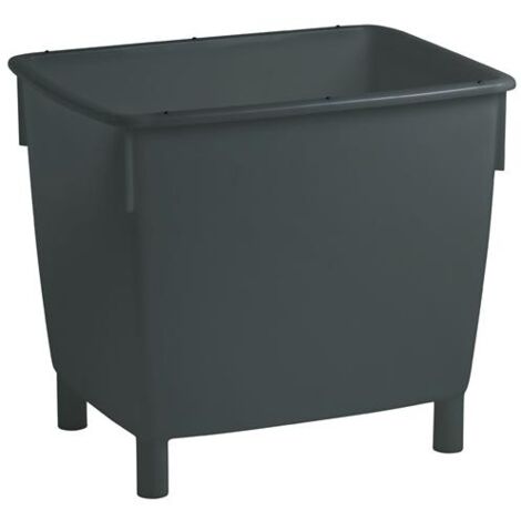 Leichtbaubehälter L945xB725xH830mm PE (HDPe) basaltgrau CRAEMER (1/3)