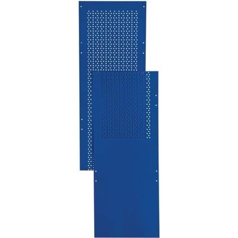 Lochblechseitenwand LOGS 80 H2000xB390mm blau RAL 5022 LOGS (1/2)