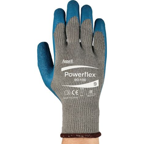AT 3620/9/10 Handschuhe Größe 9/10 Weiß/blau EN 388 PSA-Kategorie II