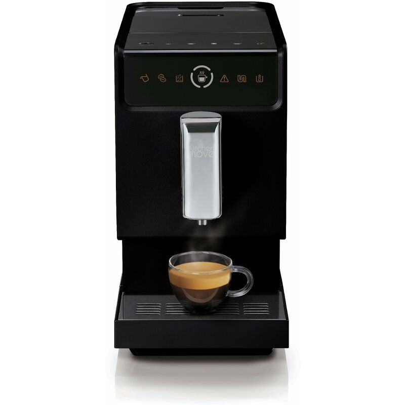Machine à café Expresso + broyeur Barista professionnel Home Bistrot 1500W  Noir/Argenté - KITCHENCOOK - HOMEBISTRO 