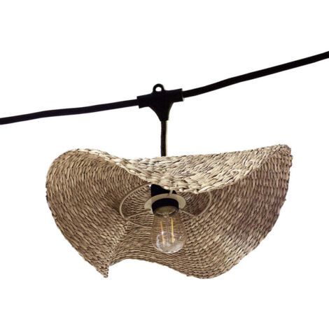 Guirlande lumineuse MOLLY Beige Herbe marine 6m (1/5)