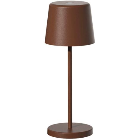 Mini lampe de table KELLY MINI Marron Aluminium H22cm