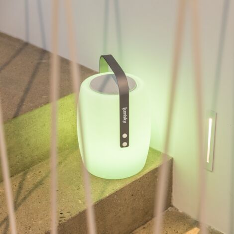 Lampe enceinte bluetooth sans fil LUCY PLAY Blanc Polyéthylène 10W