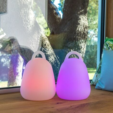 Baladeuse sans fil waterproof flottante LED LIBERTY Blanc Polyéthylène H24CM