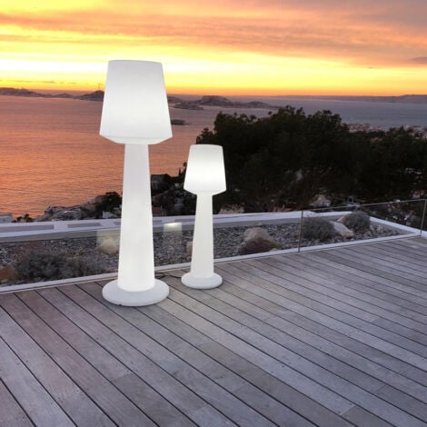Lampadaire ext filaire AUSTRAL Blanc Polyéthylène H170CM