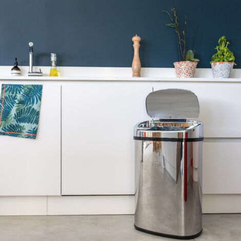 Poubelle de cuisine automatique MAJESTIC Argent Acier inoxydable 58 L