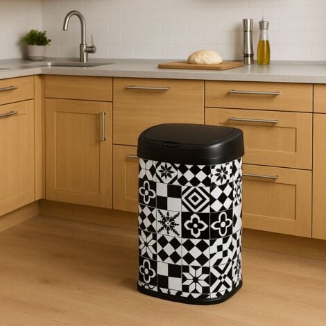 Poubelle de cuisine automatique MAJESTIC Noir Acier inoxydable 58 L