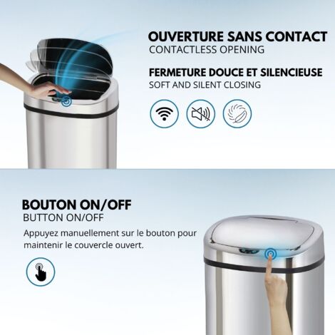Poubelle de cuisine automatique MAJESTIC Argent Acier inoxydable 80 L