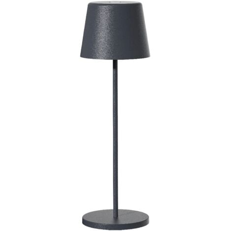 main image of "Lampe de bureau touch KELLY gris aluminium H38cm"