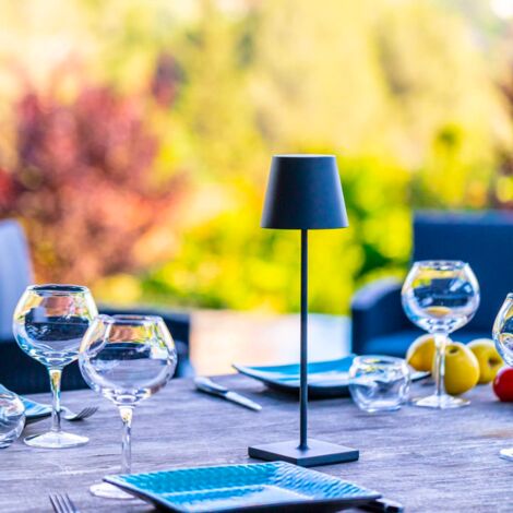 Zafferano Lampe de table LED Olivia Pro Gold Leaf, rechargeable et dimmable pas cher
