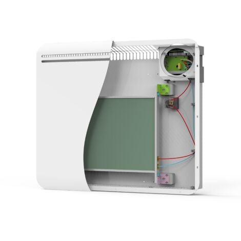 Radiateur électrique à inertie céramique POWELL Blanc Céramique 1000W